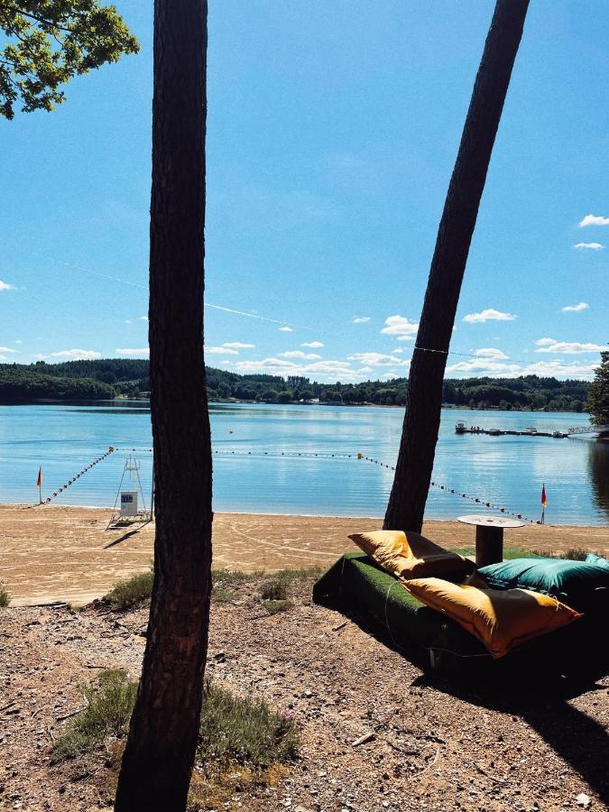 Lodge Avec Spa Privatif - Foret Et Lac Liginiac Bagian luar foto